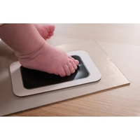 Petit ARTichaut Дървена Пъзел Рамка за Бебешки Отпечатъци и Снимки vy Grey