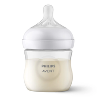 Philips AVENT SCD837/10 с шише за хранене Natural Response 125 мл с биберон без протичане Поток 2, 0м+ и залъгалка Ultra Air 0-6м