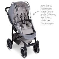 ABC Design Rain Cover 4 Seasons for Stroller Дъждобран с Цип за Детска Количка 2 в 1