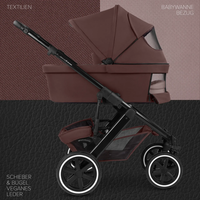 ABC Design Salsa 5 Air Umbra Комбинирана Детска Количка 2 в 1