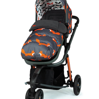 Комплект количка Cosatto Giggle 3 Charcoal Mister Fox 5в1, i-Size база и чувалче за крака