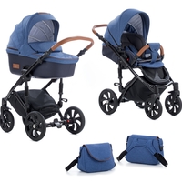 Tutis Viva Life Blue Indigo 076 Комбинирана Детска Количка 2 в 1