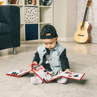 TINY LOVE Мека двулицева текстилна книжка обиколник Double Sided First Book от серията Tiny Rockers 0м+