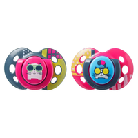 Tommee Tippee ОРТОДОНТИЧНИ ЗАЛЪГАЛКИ - FUN STYLE GIRL 18-36М (2 бр./оп.)