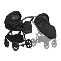 Tutis Uno5+ Charcoal 100 Комбинирана Детска Количка  2 в 1