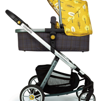 Комплект количка Cosatto Giggle Quad Spot the birdie 5в1, i-Size база и чувалче за крака