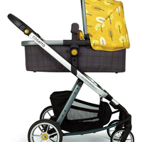 Комплект количка Cosatto Giggle Quad Spot the birdie 5в1, i-Size база и чувалче за крака