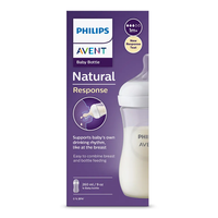 Philips AVENT SCY903/01 Шише за Хранене Natural Response 260 мл с Биберон без Протичане Поток 3 от 1м+