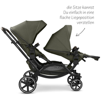 ABC Design Double Stroller Zoom 2 Avocado Комбинирана Детска Количка за Близнаци