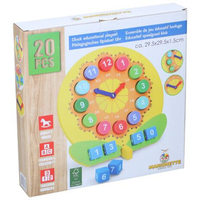  Дървена часовник за обучение Marionette 26798 