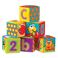 PLAYGRO МЕКИ КУБЧЕТА ЗА БАНЯ РАЗЛ.ЦВЕТОВЕ (6БР./ОП.) 6М+