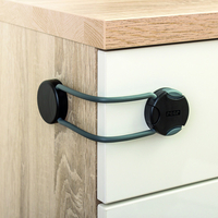  Заключвалка шкафове черна Reer 72011 Design Line 