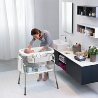 CHICCO Вана за къпане с повивалник Cuddle & Bubble Grey Melange