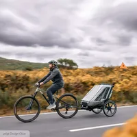 ABC Design Детска Количка за Колело Bicycle Trailer Tour Ink with 2 Comfort Seats & Air Wheels