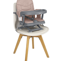 KikkaBoo Седалка за Хранене Повдигаща Pappo Pink 2025