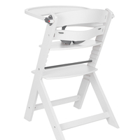 KikkaBoo Дървен Стол за Храненe Nordy White