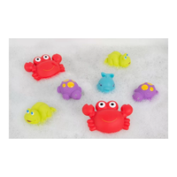 PLAYGRO ЖИВОТНИ ЗА БАНЯ СИН ЦВЯТ (7БР./ОП.) 6М+