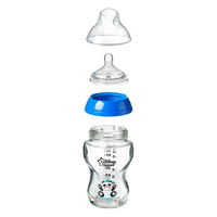 Tommee Tippee ШИШЕ ЗА ХРАНЕНЕ EASI VENT СТЪКЛЕНО 250 ml. 0м+ момче