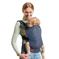  Ергономична раница за бебе KinderKraft NINO, CONFETTI DENIM 