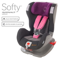 Avionaut Glider Softy столче за кола и IsoFix F.03, 9-25 кг, Черно/розово