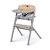  Столче за хранене KinderKraft LIVY+ шезлонг CALMEE, дърво 