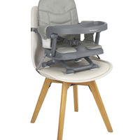 KikkaBoo Седалка за Хранене Повдигаща Pappo Grey 2025