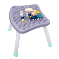 KikkaBoo Стол за хранене 6 в 1 EAT N PLAY MINT