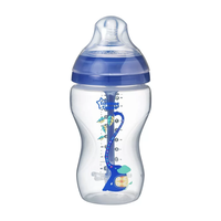 Tommee Tippee ШИШЕ ЗА ХРАНЕНЕ ANTI-COLIC 3м+ 340 ml С ДЕКОР син