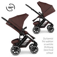 ABC Design Salsa 5 Air Umbra Комбинирана Детска Количка 2 в 1