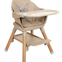 KikkaBoo Стол за Хранене 6в1 Woody Beige 2024