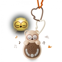 Cloud B Музикален Проектор Играчка с Успокояващи Звуци за Път Sweet Dreamz On the Go Owl Brown