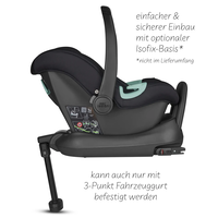 ABC Design Infant Car Seat Tulip i-Size for Newborn Babys Кош за Новородено Black