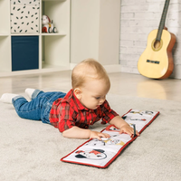 TINY LOVE Мека двулицева текстилна книжка обиколник Double Sided First Book от серията Tiny Rockers 0м+