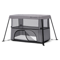 Бебешка кошара сгъваема KinderKraft MOVI, Сива