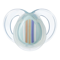Tommee Tippee Ортодонтични Залъгалки Night Time 6-18M+ 2 Броя Бяла и Синя с Декор Дъга