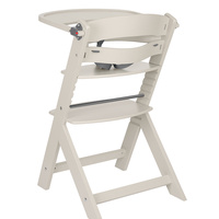 KikkaBoo Дървен Стол за Храненe Nordy Light Beige