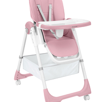 KikkaBoo Стол за Храненe Spicy Pink