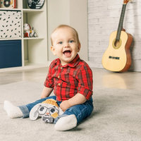 Tiny Love Мека текстилна бебешка Дрънкалка Заек от колекция Tiny Rockers с клипс за закачане на количка 0м+