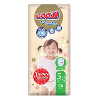 Goo.N Premium Soft Пакет от 36 броя Еднократни пелени-гащички за деца с тегло от 12 до 17 кг