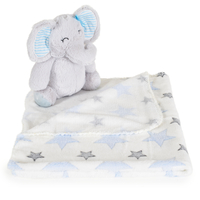 Cangaroo Одеало 90/75 с Играчка Elephant Blue 109596