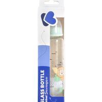 KikkaBoo Шише Стъклено 240мл Savanna Mint