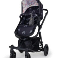 Комплект количка Cosatto Giggle Quad NIGHT RAINBOW 5в1, i-Size база и чувалче за крака