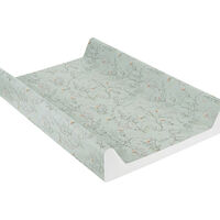 KikkaBoo Твърда PVC Подложка за Повиване 80х50см Secret Garden Green