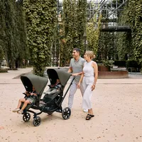 ABC Design Double Stroller Zoom 2 Avocado Комбинирана Детска Количка за Близнаци