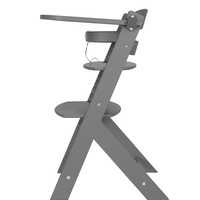 KikkaBoo Дървен Стол за Храненe Nordy Dark Grey