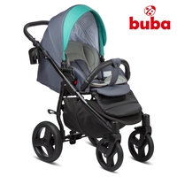  Бебешка количка 3в1 Buba Bella 755, Pewter-Green 