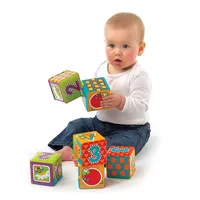 PLAYGRO МЕКИ КУБЧЕТА ЗА БАНЯ РАЗЛ.ЦВЕТОВЕ (6БР./ОП.) 6М+