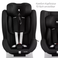 ABC Design Reboard Car Seat Lily i-Size 0 - 4 years Кош за Новородено Black