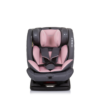 Chipolino  Столче за кола 40-150 cm I-SIZE АВИАТО Фламинго