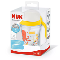 NUK Детска Чаша MOTION CUP 230мл със Сламка Жълта 8+ месеца